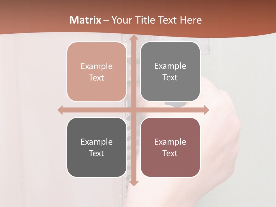 A Person Painting A Wall With A Paint Roller PowerPoint Template