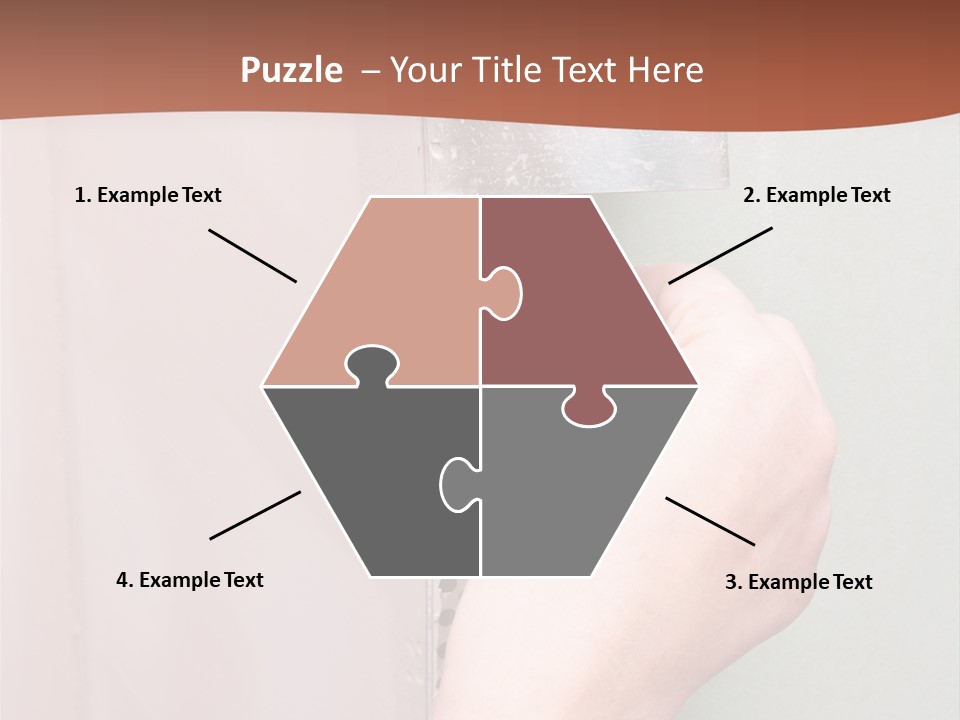 A Person Painting A Wall With A Paint Roller PowerPoint Template