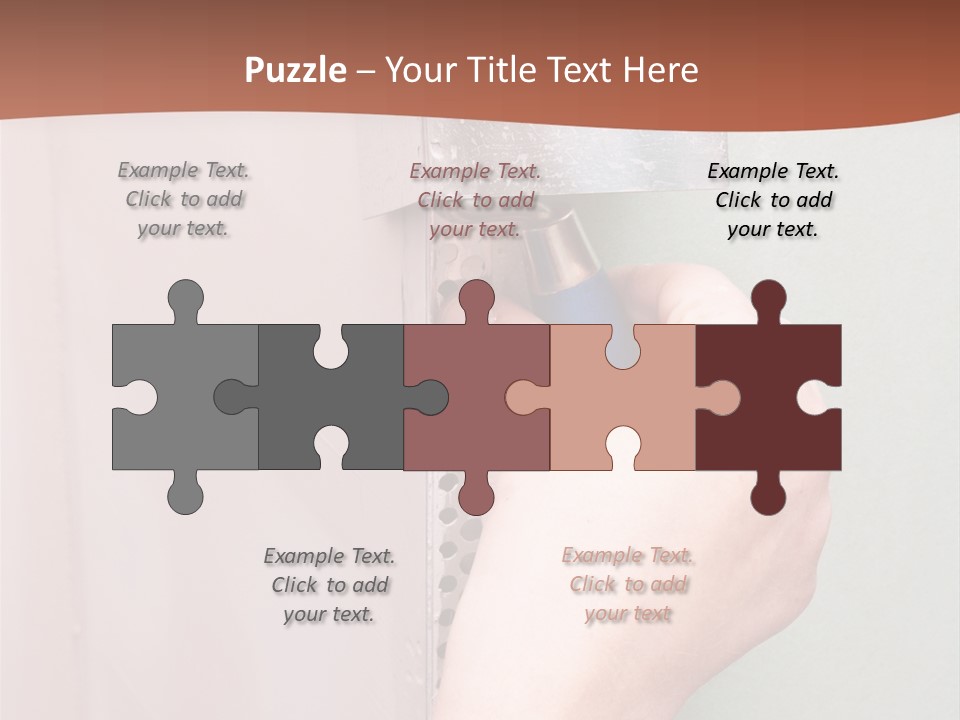 A Person Painting A Wall With A Paint Roller PowerPoint Template