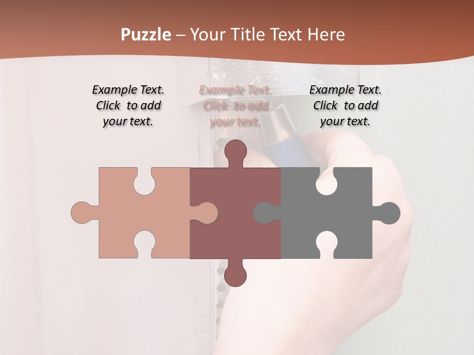 A Person Painting A Wall With A Paint Roller PowerPoint Template