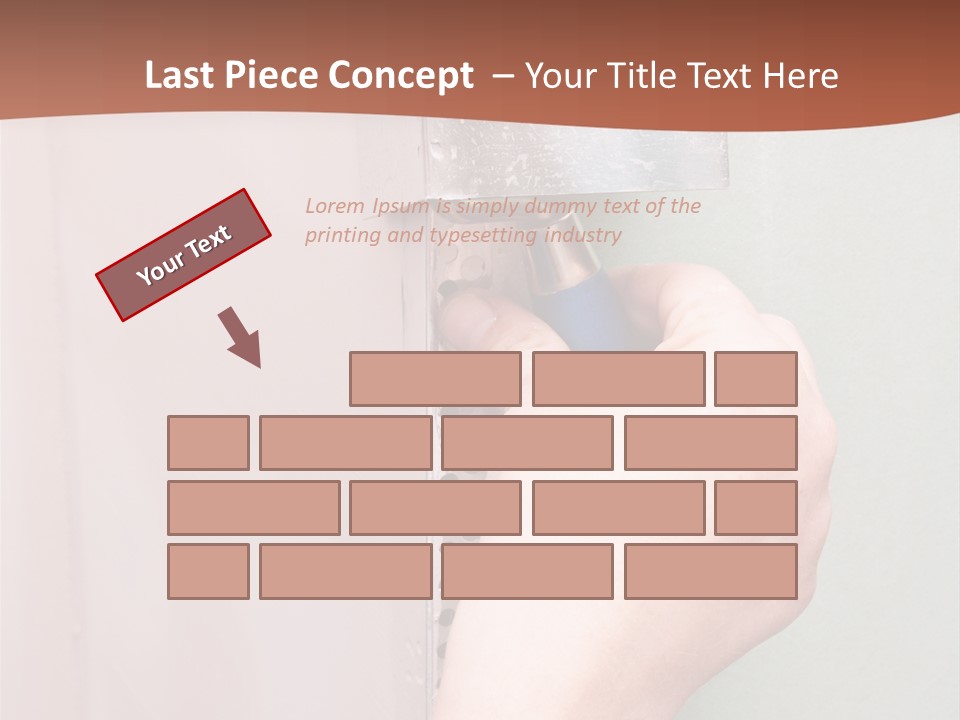 A Person Painting A Wall With A Paint Roller PowerPoint Template