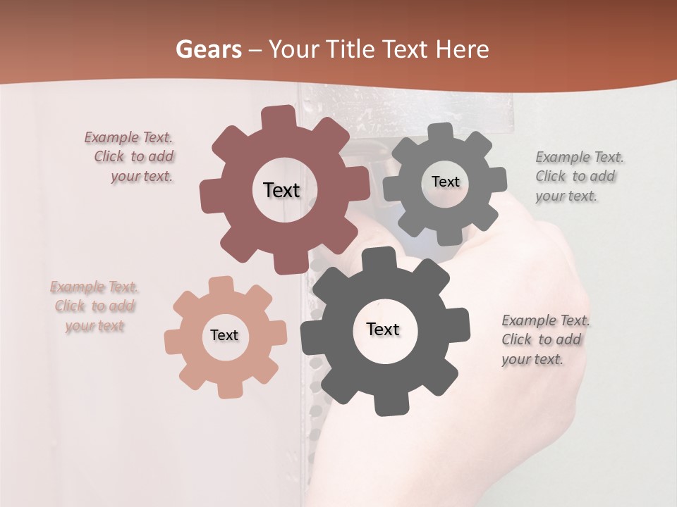 A Person Painting A Wall With A Paint Roller PowerPoint Template