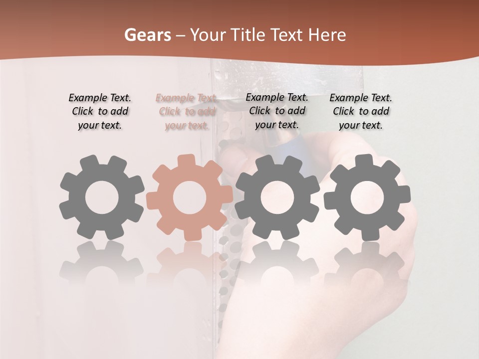 A Person Painting A Wall With A Paint Roller PowerPoint Template