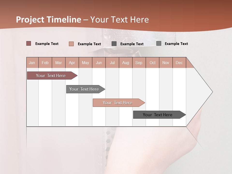 A Person Painting A Wall With A Paint Roller PowerPoint Template