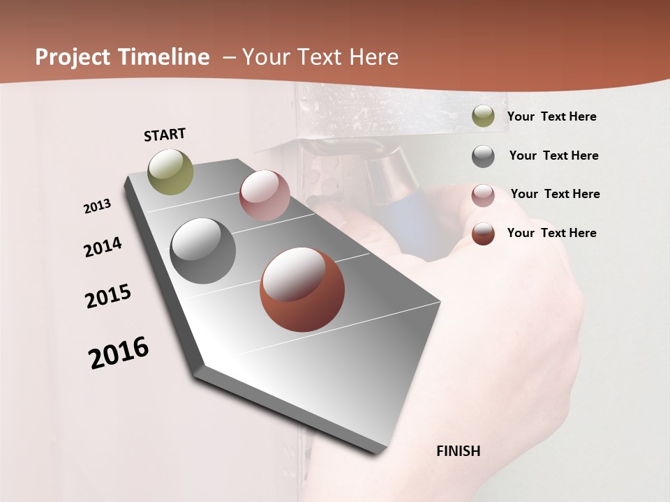 A Person Painting A Wall With A Paint Roller PowerPoint Template