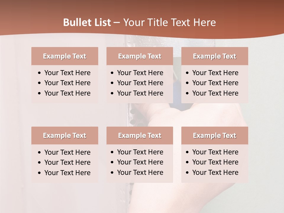 A Person Painting A Wall With A Paint Roller PowerPoint Template