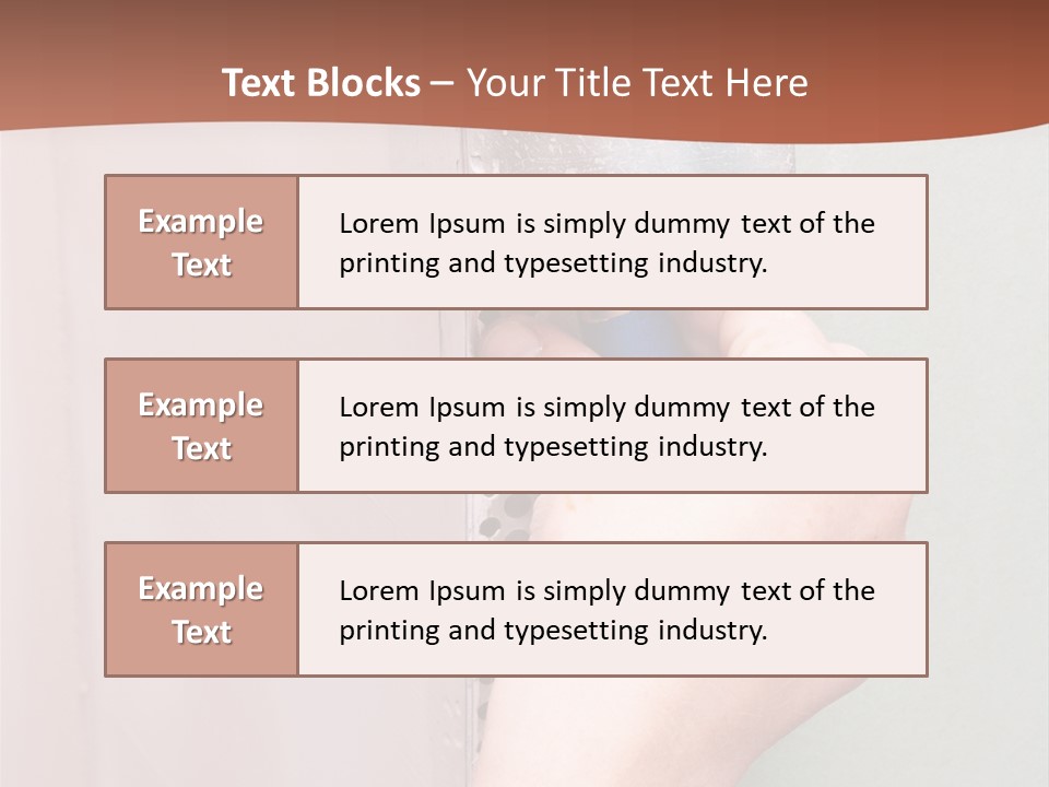 A Person Painting A Wall With A Paint Roller PowerPoint Template