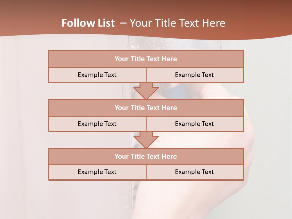 A Person Painting A Wall With A Paint Roller PowerPoint Template