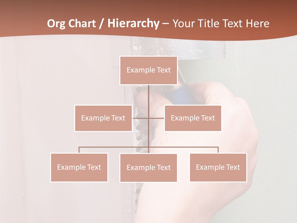 A Person Painting A Wall With A Paint Roller PowerPoint Template