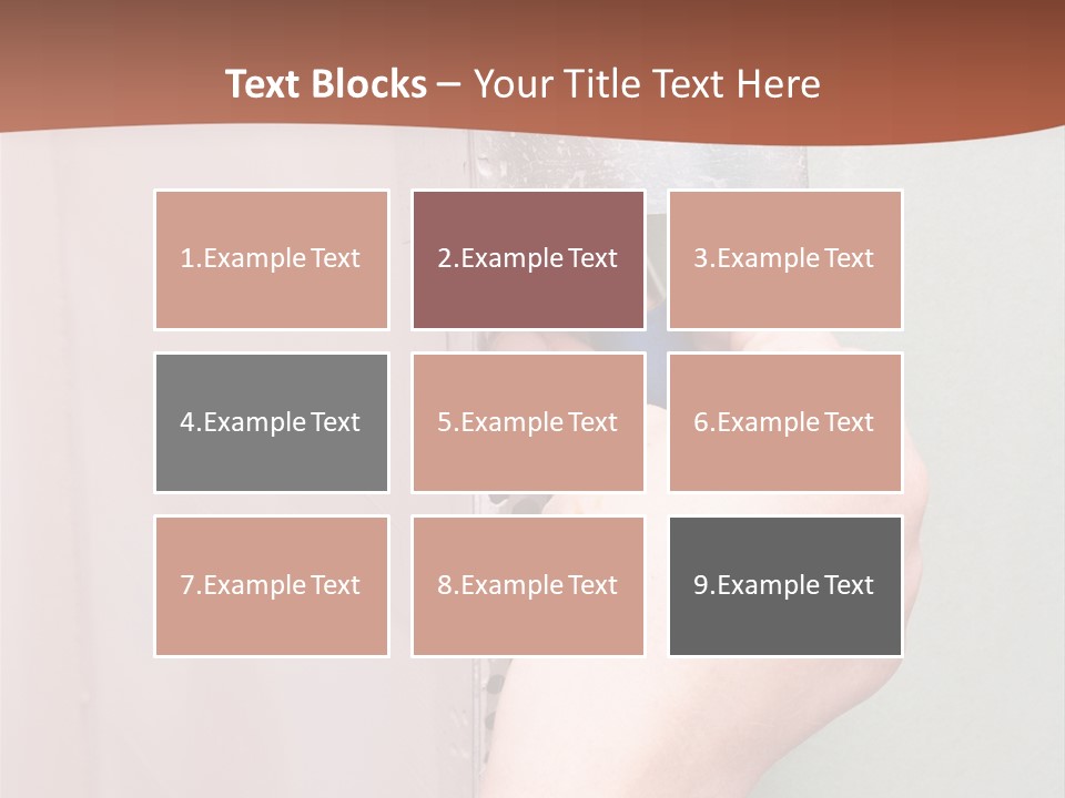 A Person Painting A Wall With A Paint Roller PowerPoint Template