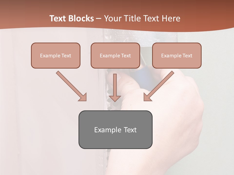 A Person Painting A Wall With A Paint Roller PowerPoint Template
