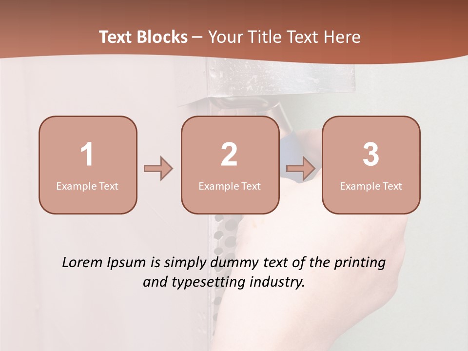 A Person Painting A Wall With A Paint Roller PowerPoint Template