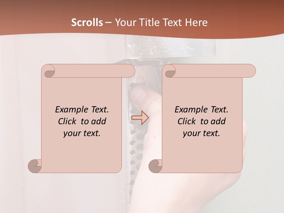 A Person Painting A Wall With A Paint Roller PowerPoint Template