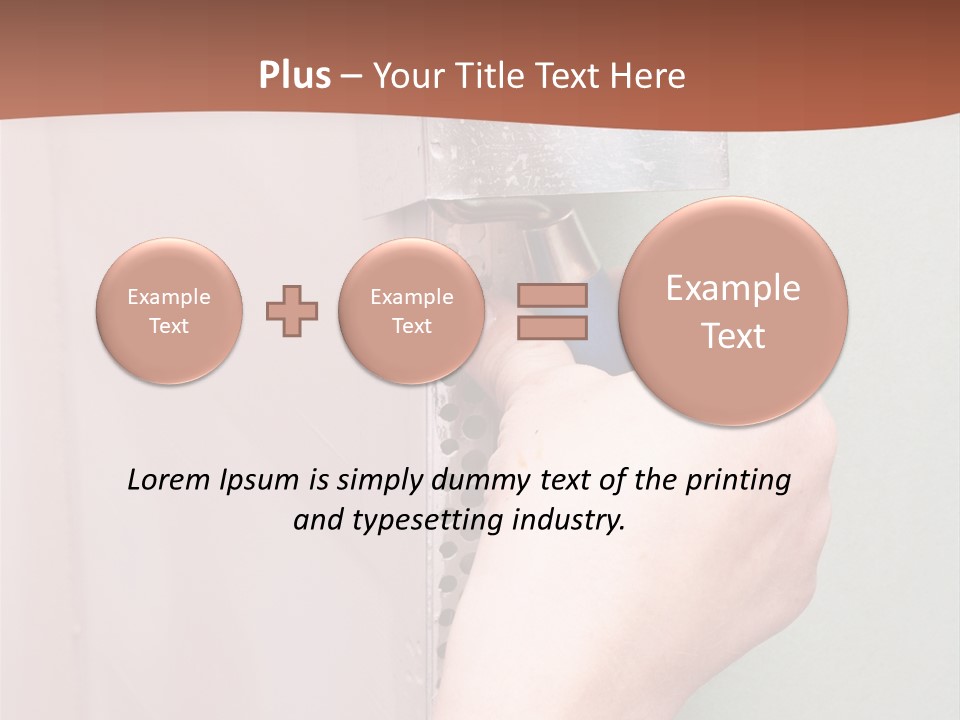A Person Painting A Wall With A Paint Roller PowerPoint Template