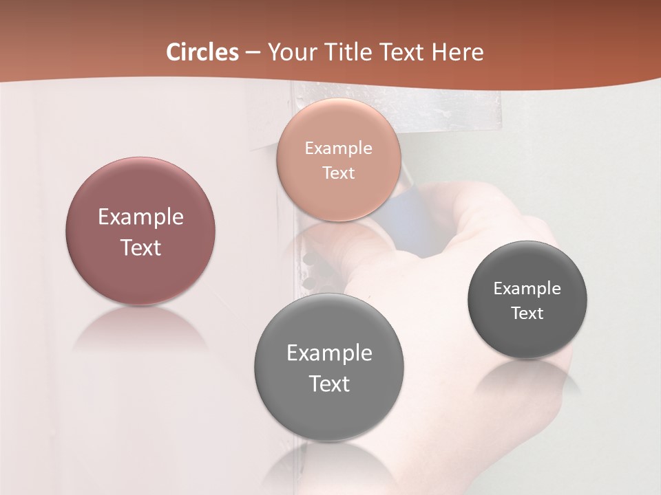 A Person Painting A Wall With A Paint Roller PowerPoint Template