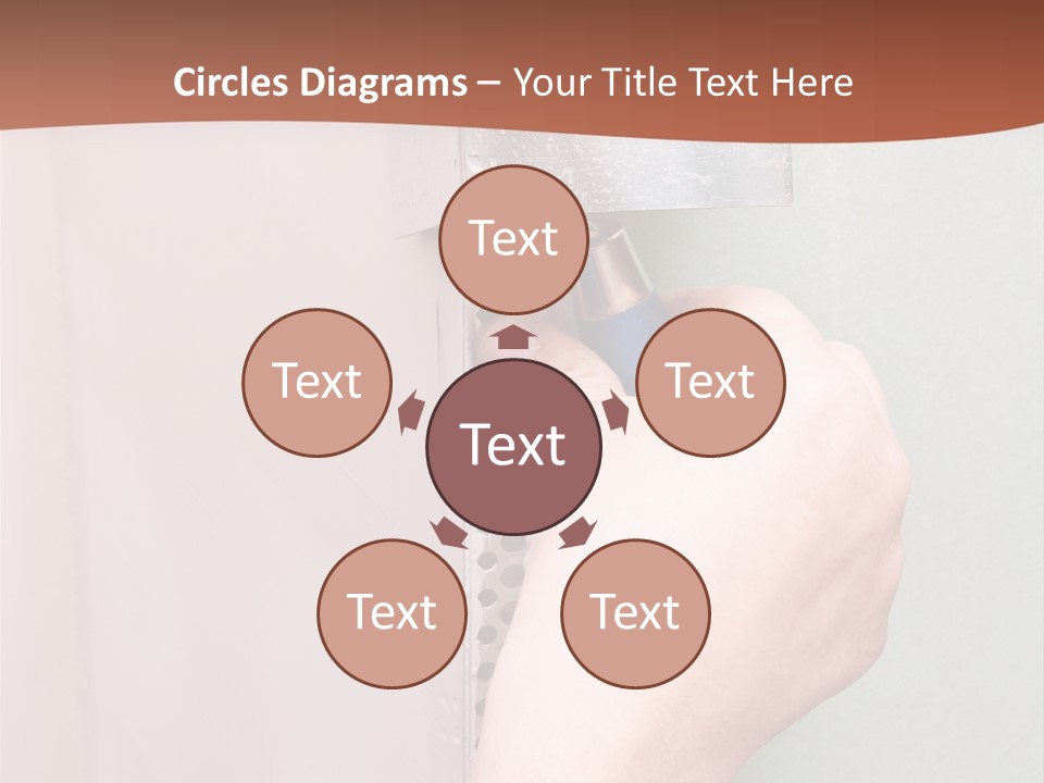 A Person Painting A Wall With A Paint Roller PowerPoint Template