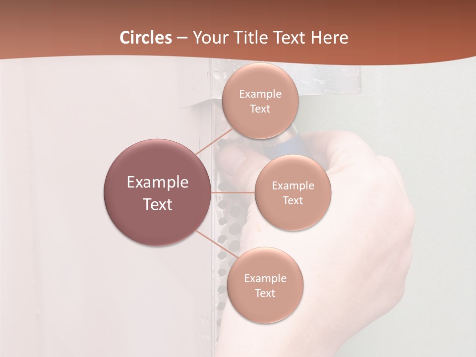 A Person Painting A Wall With A Paint Roller PowerPoint Template