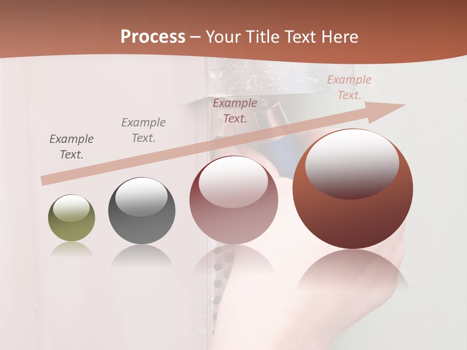 A Person Painting A Wall With A Paint Roller PowerPoint Template