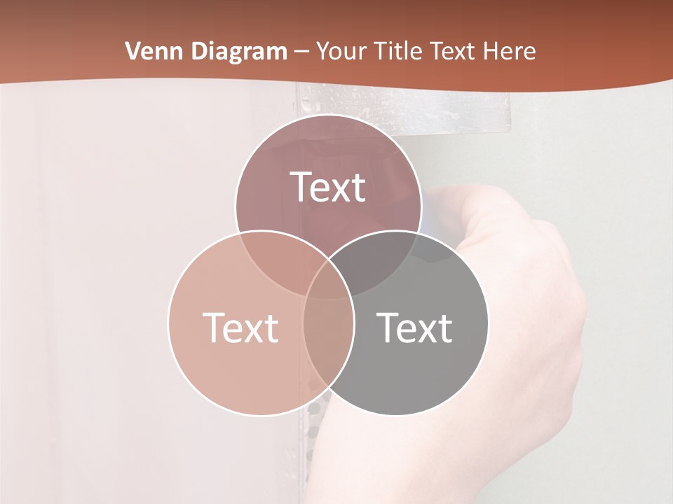 A Person Painting A Wall With A Paint Roller PowerPoint Template