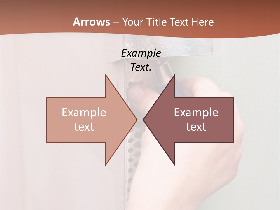 A Person Painting A Wall With A Paint Roller PowerPoint Template