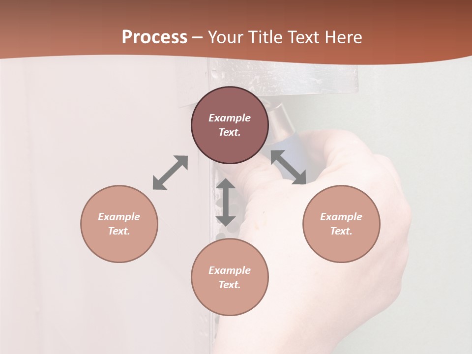 A Person Painting A Wall With A Paint Roller PowerPoint Template