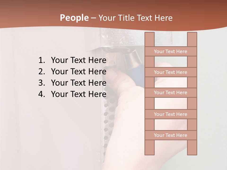 A Person Painting A Wall With A Paint Roller PowerPoint Template