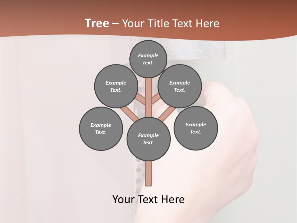 A Person Painting A Wall With A Paint Roller PowerPoint Template