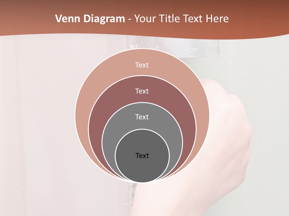 A Person Painting A Wall With A Paint Roller PowerPoint Template