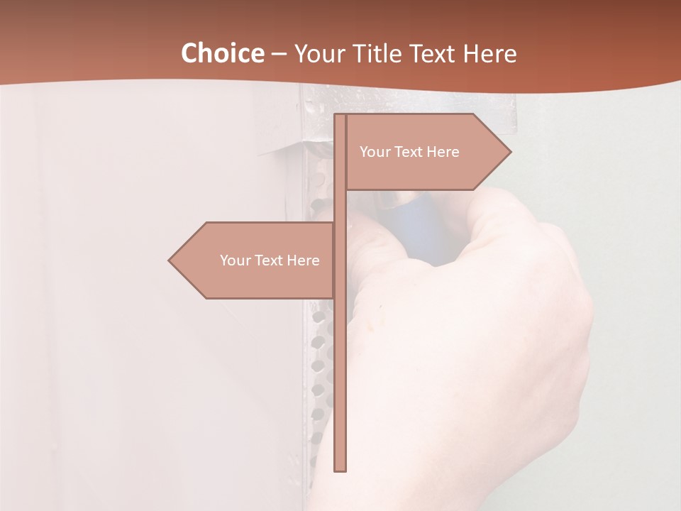 A Person Painting A Wall With A Paint Roller PowerPoint Template