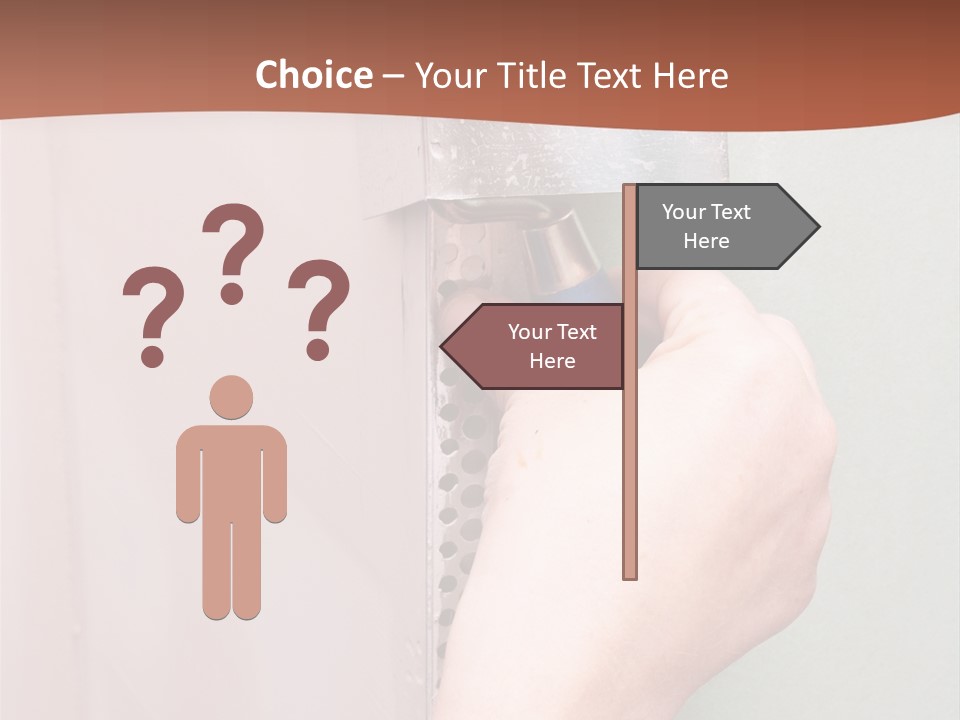 A Person Painting A Wall With A Paint Roller PowerPoint Template