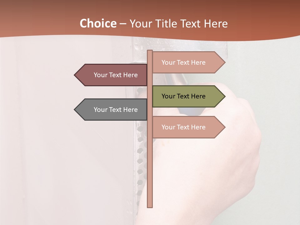 A Person Painting A Wall With A Paint Roller PowerPoint Template