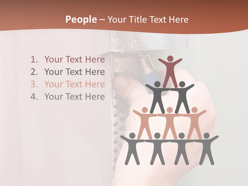 A Person Painting A Wall With A Paint Roller PowerPoint Template