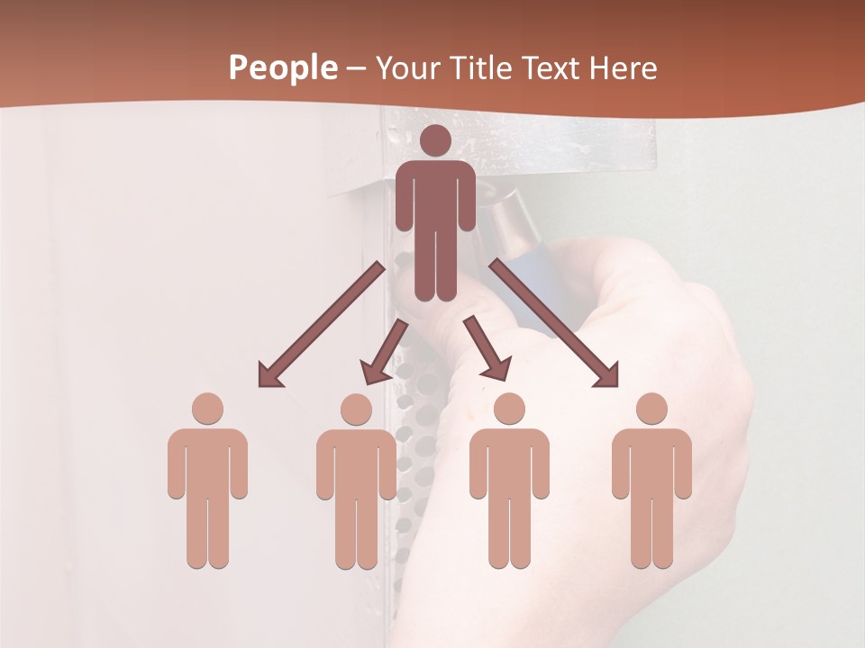 A Person Painting A Wall With A Paint Roller PowerPoint Template