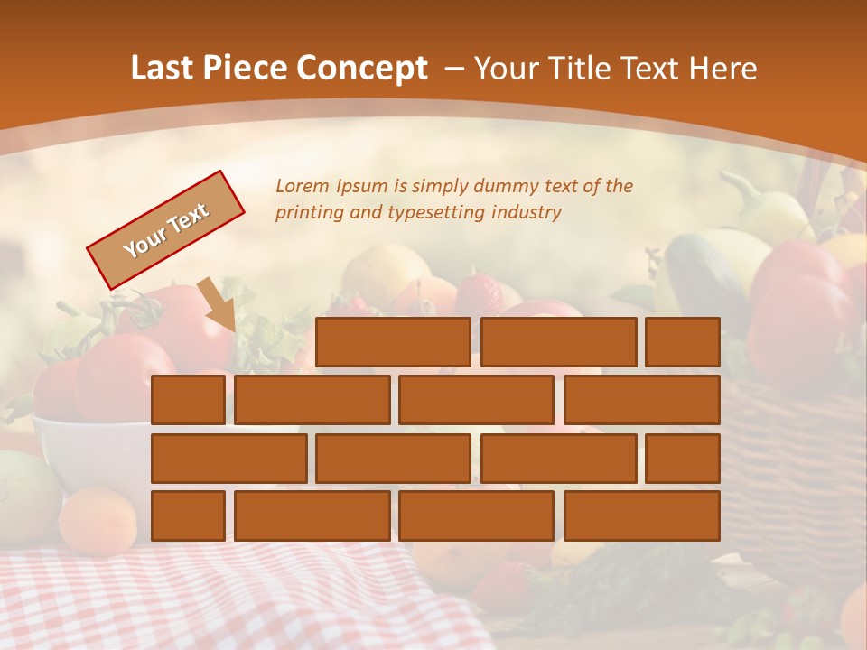 A Table Topped With Bowls Of Fruit And Vegetables PowerPoint Template