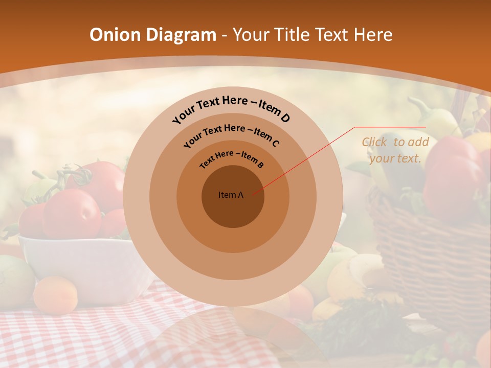 A Table Topped With Bowls Of Fruit And Vegetables PowerPoint Template