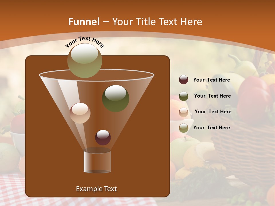 A Table Topped With Bowls Of Fruit And Vegetables PowerPoint Template