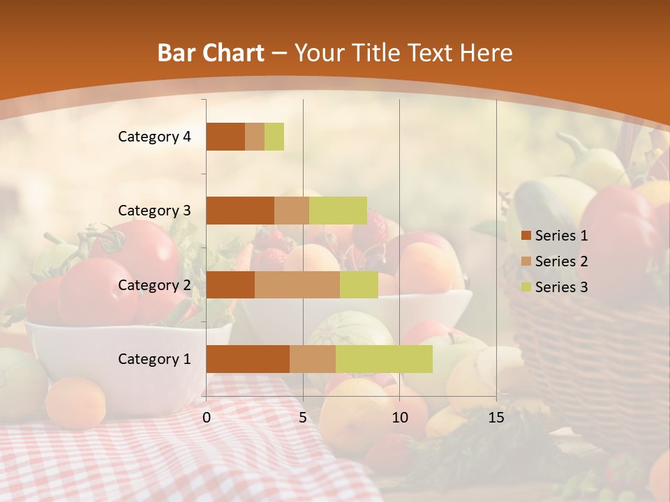A Table Topped With Bowls Of Fruit And Vegetables PowerPoint Template