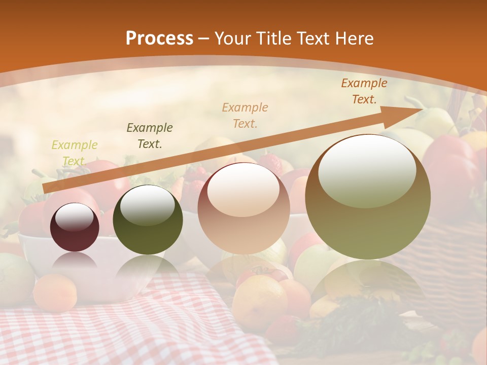 A Table Topped With Bowls Of Fruit And Vegetables PowerPoint Template