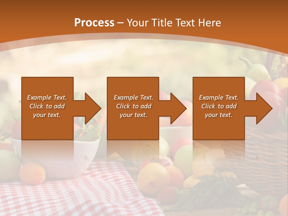 A Table Topped With Bowls Of Fruit And Vegetables PowerPoint Template