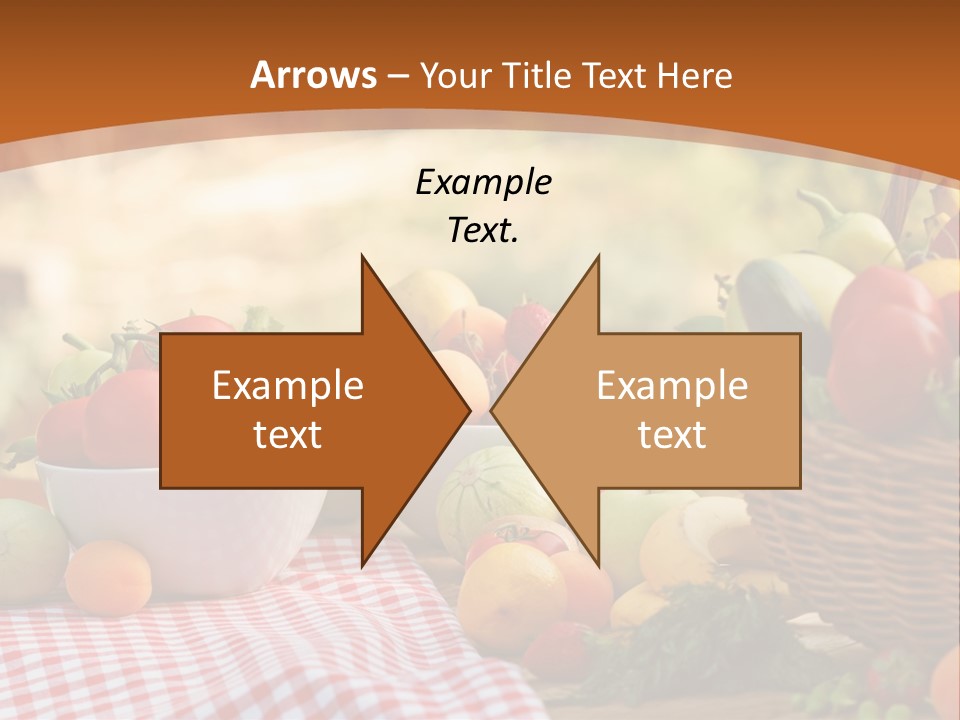 A Table Topped With Bowls Of Fruit And Vegetables PowerPoint Template