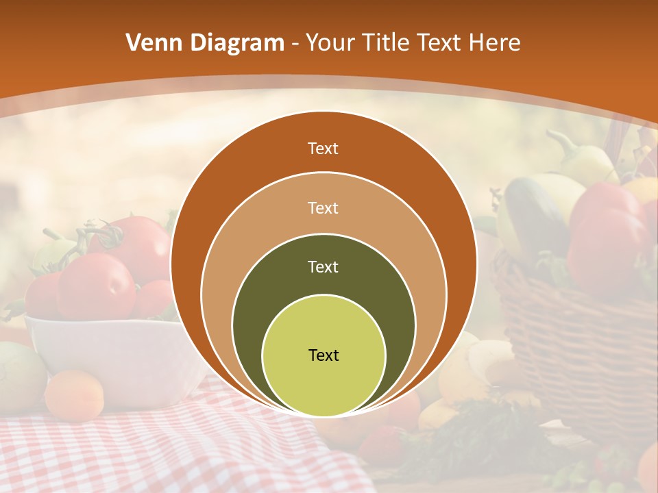 A Table Topped With Bowls Of Fruit And Vegetables PowerPoint Template