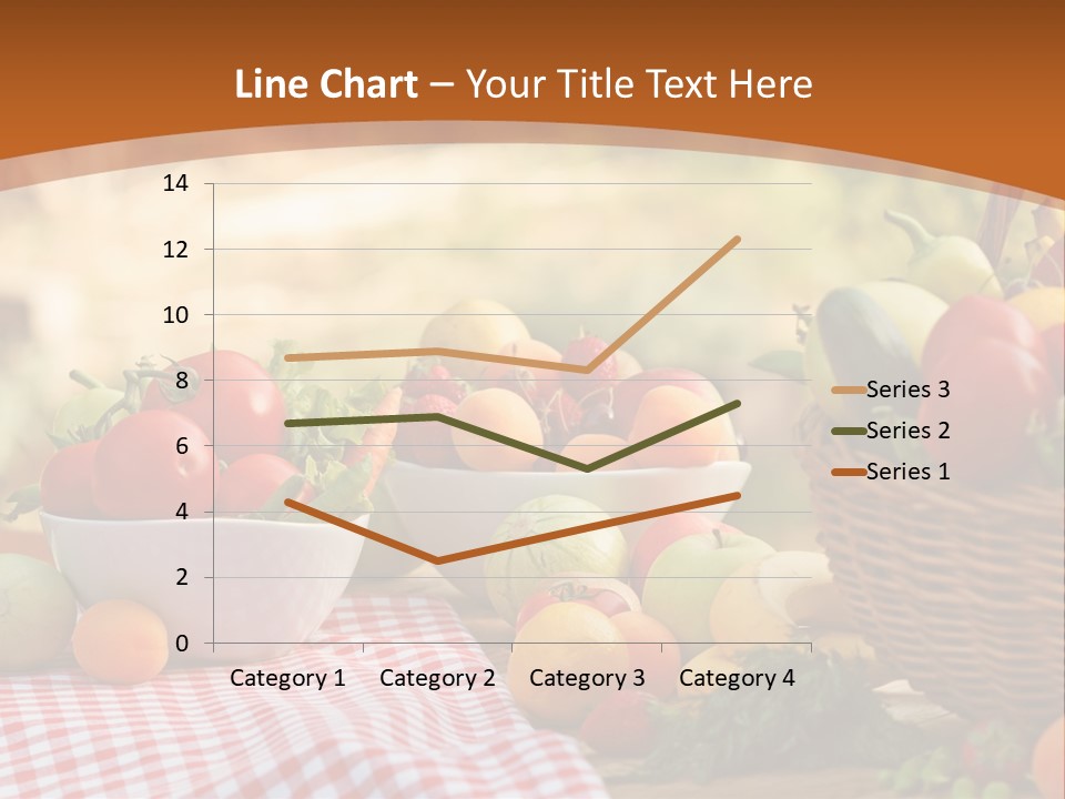 A Table Topped With Bowls Of Fruit And Vegetables PowerPoint Template