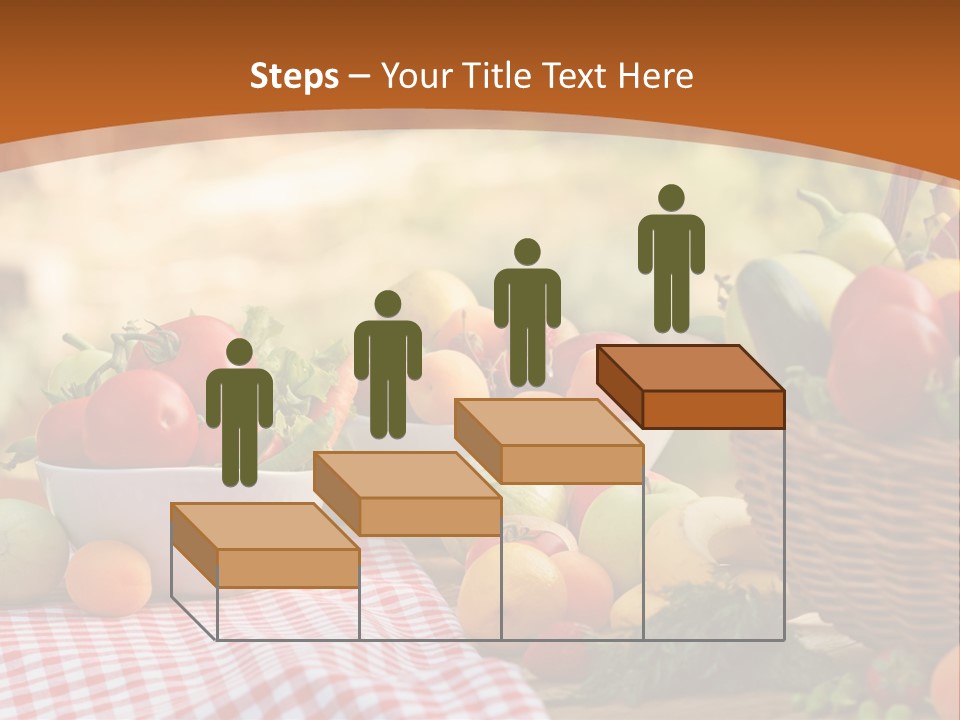 A Table Topped With Bowls Of Fruit And Vegetables PowerPoint Template