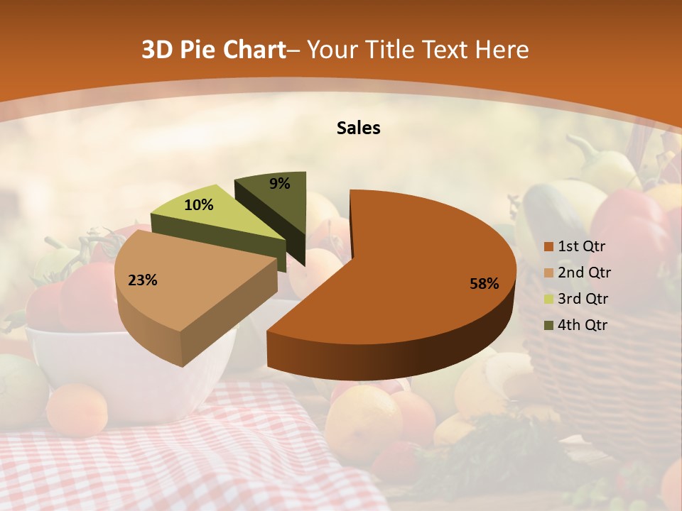 A Table Topped With Bowls Of Fruit And Vegetables PowerPoint Template