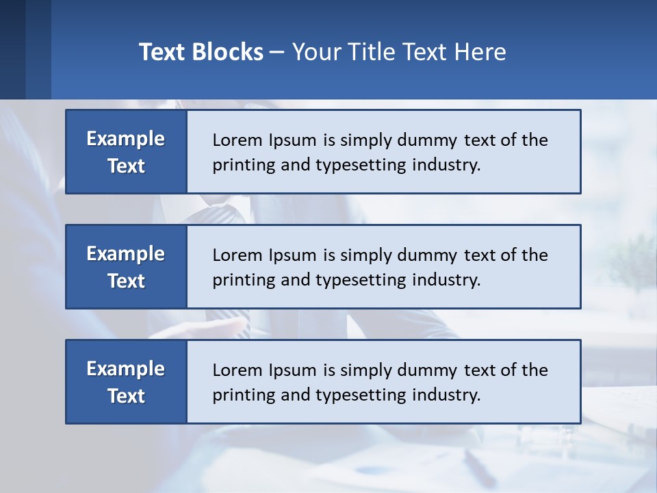 Two Men In Business Suits Sitting At A Table Looking At A Cell Phone PowerPoint Template