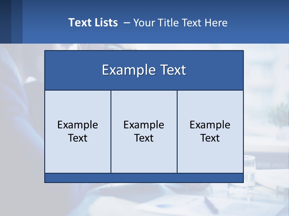 Two Men In Business Suits Sitting At A Table Looking At A Cell Phone PowerPoint Template