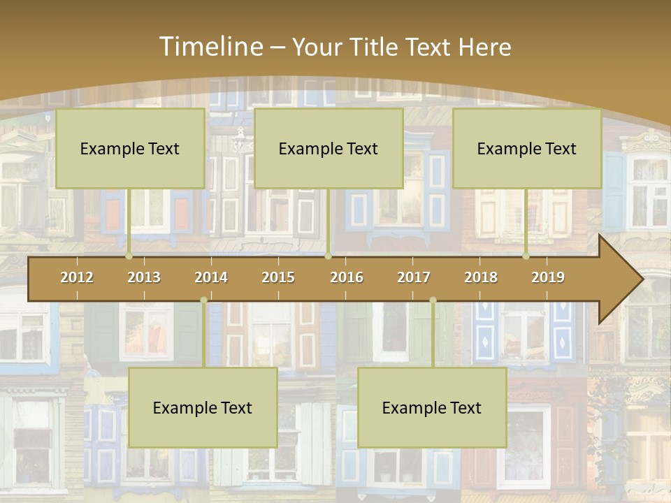 A Large Group Of Windows With Shutters On Them PowerPoint Template