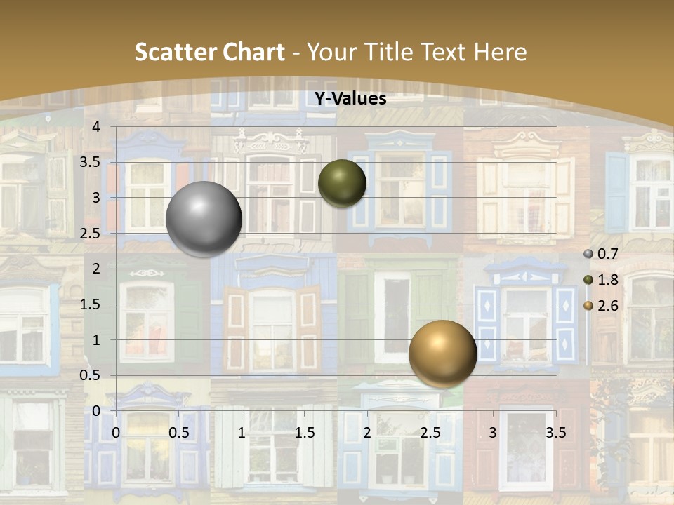 A Large Group Of Windows With Shutters On Them PowerPoint Template