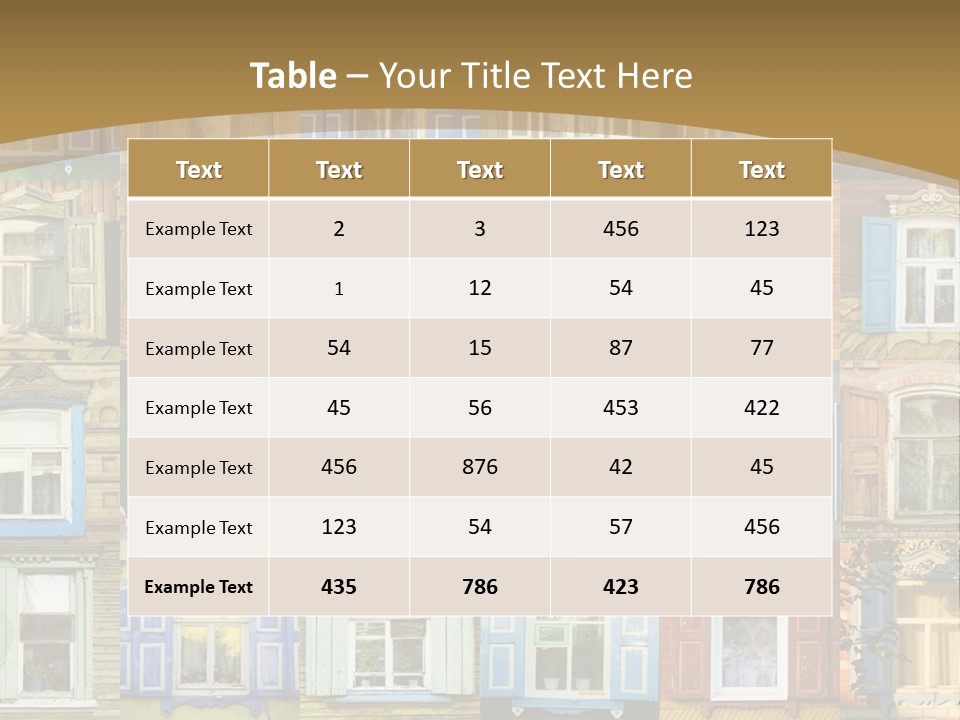 A Large Group Of Windows With Shutters On Them PowerPoint Template