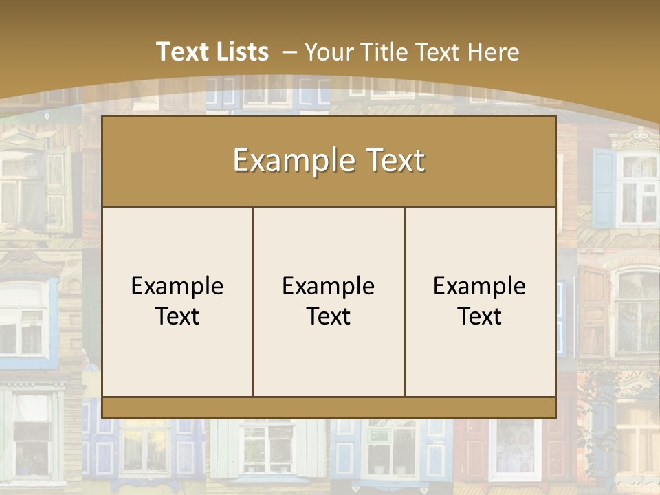 A Large Group Of Windows With Shutters On Them PowerPoint Template